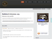 Tablet Screenshot of battletechuniverse.org